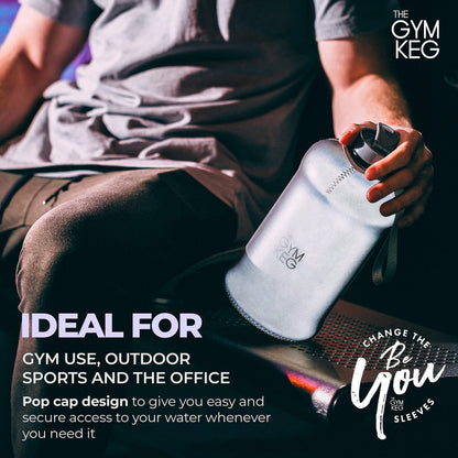 The Sports Water Bottle 2.2 L Insulated | Half Gallon | Carry Handle | Big Water Jug