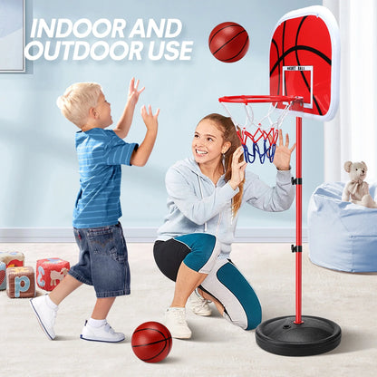 Kids Basketball Hoop with 3 Balls, Basketball Hoop Indoor Toddler Basketball Hoop Basketball Goals Indoor Outdoor Play